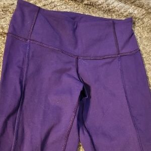 Purple Mid-Waisted Leggings